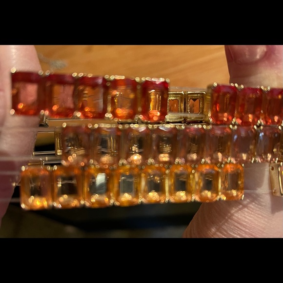 Ann Taylor Trio of Bracelets Gold & Gemstones - Picture 4 of 7